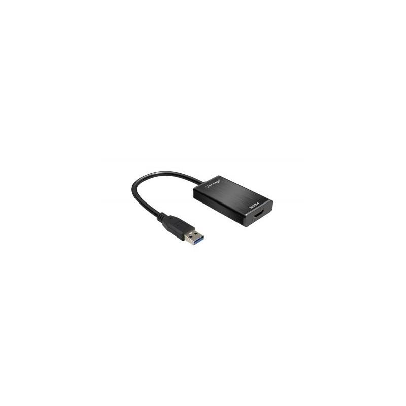 Adaptador USB A HDMI VORAGO Usb 3.0 Full HD - USB 3.0, HDMI, Negro