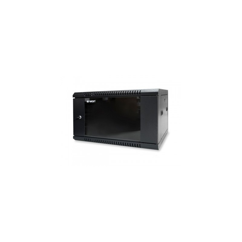 Gabinete Pared 6U ENSON ENS-RKGB6U - Negro, Rack o bastidor independiente, 60 kg, 6U