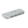 Hub USB MANHATTAN 160599 - USB 2.0, Gris, 4 puertos