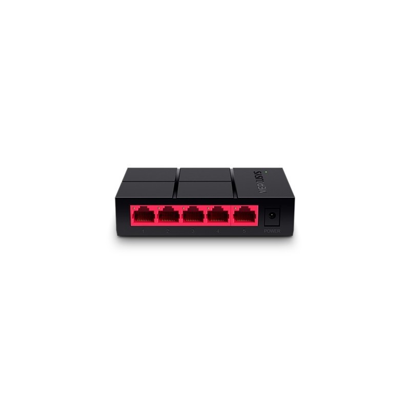 Mini Switch MERCUSYS MS105G - Negro, 5 puertos, RJ-45