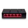 Mini Switch MERCUSYS MS105G - Negro, 5 puertos, RJ-45