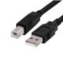 Cable GETTTECH JL-3515 USB 2.0 - USB A-USB B, Negro, 1.5MTS