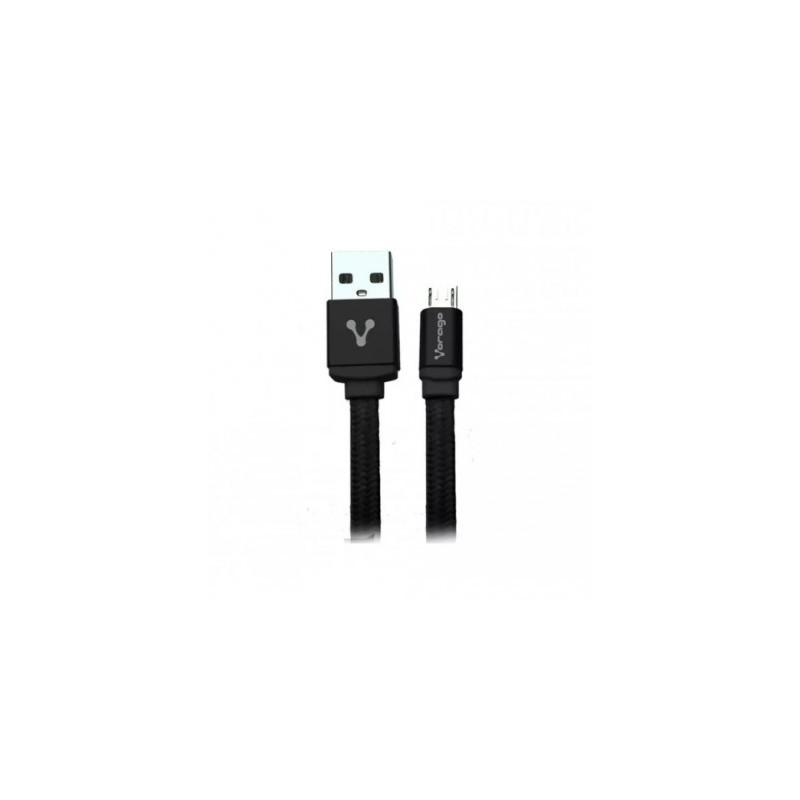 Cable USB a  Micro USB VORAGO  CAB-212 - USB, Micro USB, 2 m, Negro