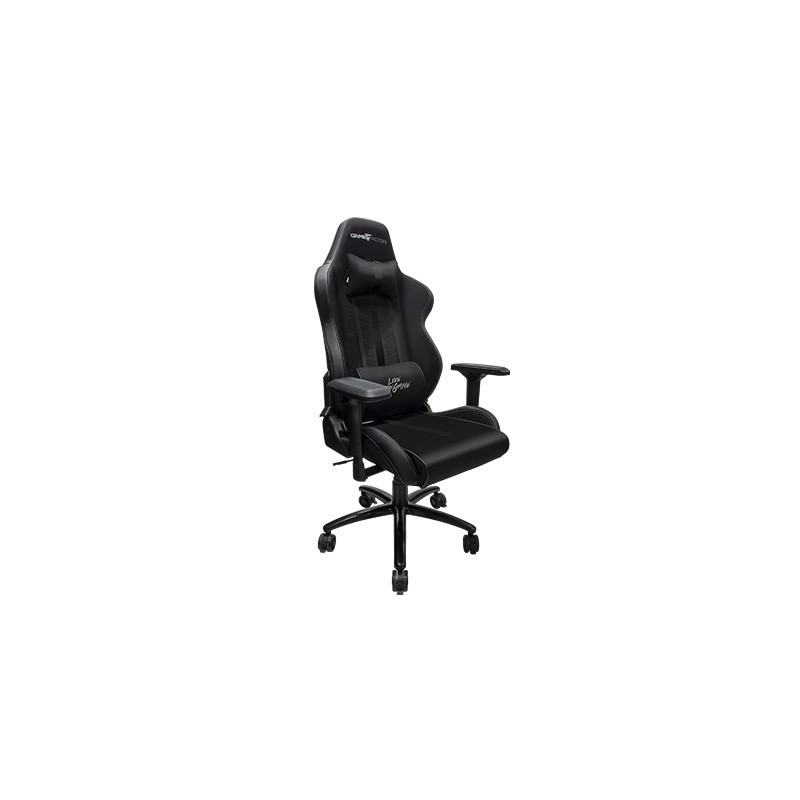 Silla Gamer GAME FACTOR CGC601XL - Gamer, Asiento acolchado, Negro, Poliuretano + Piel Vacuno