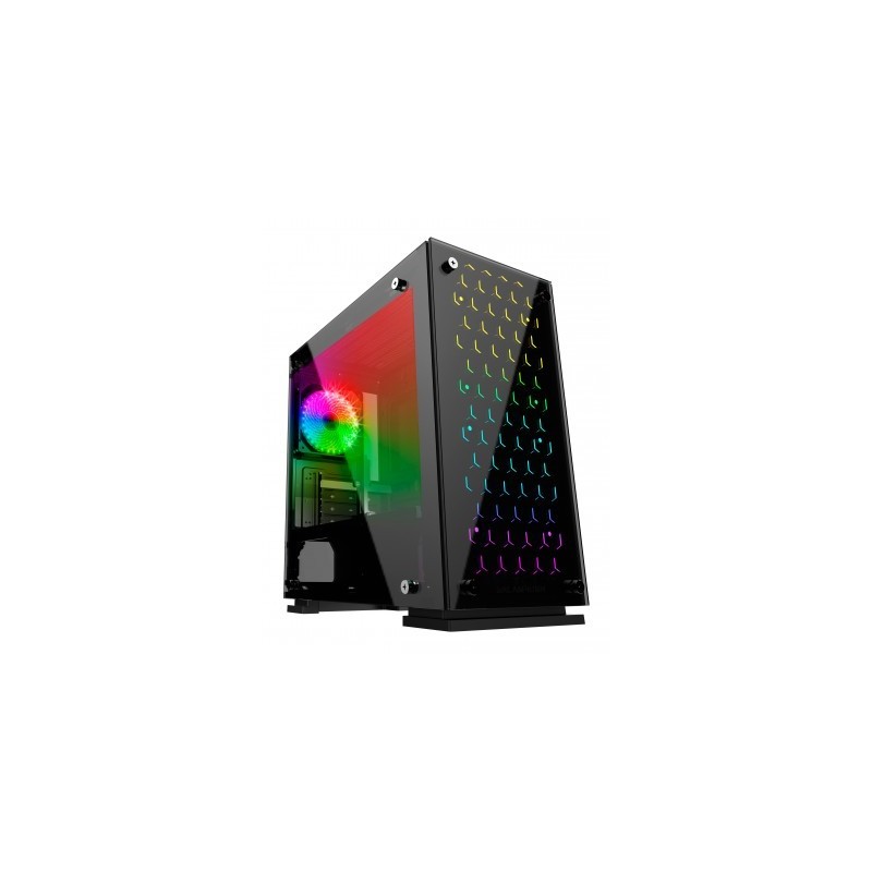 Gabinete GAMER BALAM RUSH TALOS GI980 Micro Tower Micro ATX Y Mini ITX Cristal Templado USB 3.0 3 VENT -