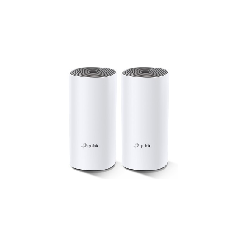 KIT Sistema MESH Wifi TP-LINK Deco E4(2-Pack) - 2, 4 GHz, 2, 2, 1200 Mbps, Color blanco