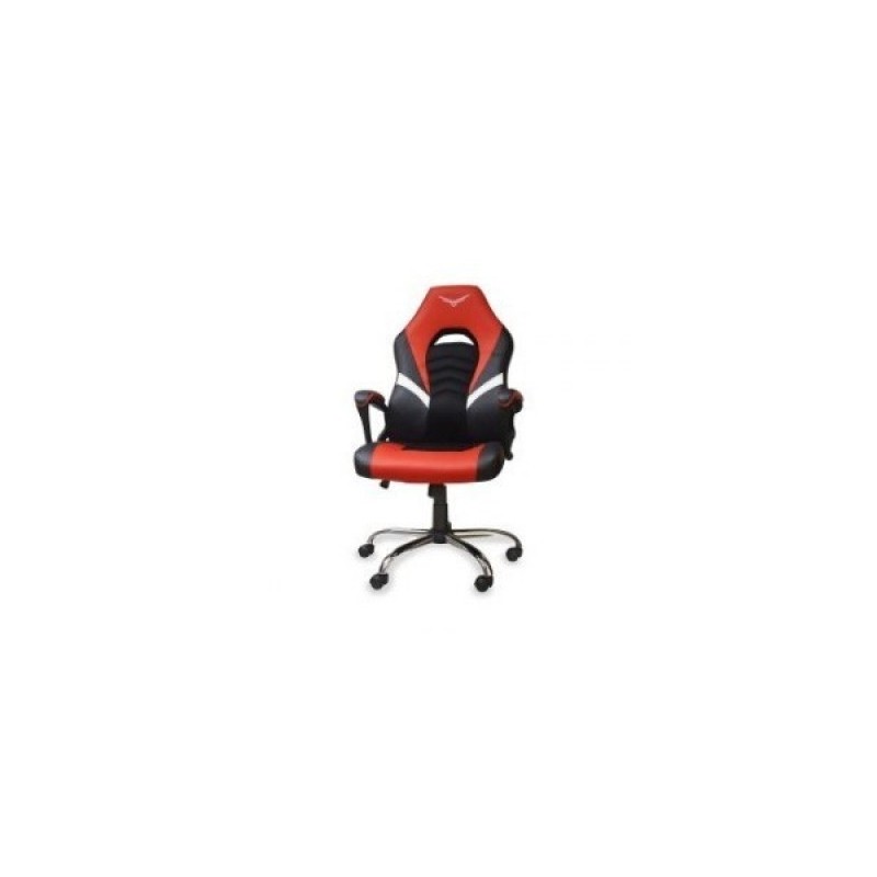 Silla Gamer Naceb Rojo Naceb Technology NA-0935R - Gamer, Rojo, Poliuretano + Nylon