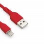 Cable Lightning BROBOTIX 963141 - USB V2.0., Lightning., Rojo, 1m