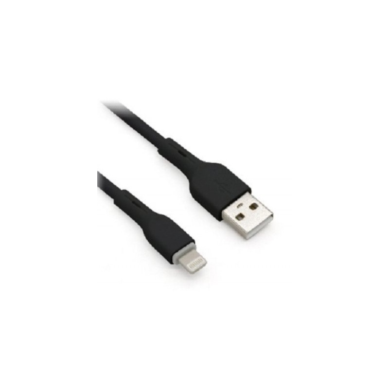 Cable Lightning BROBOTIX 963158 - USB V2.0., Lightning, Negro, 1m