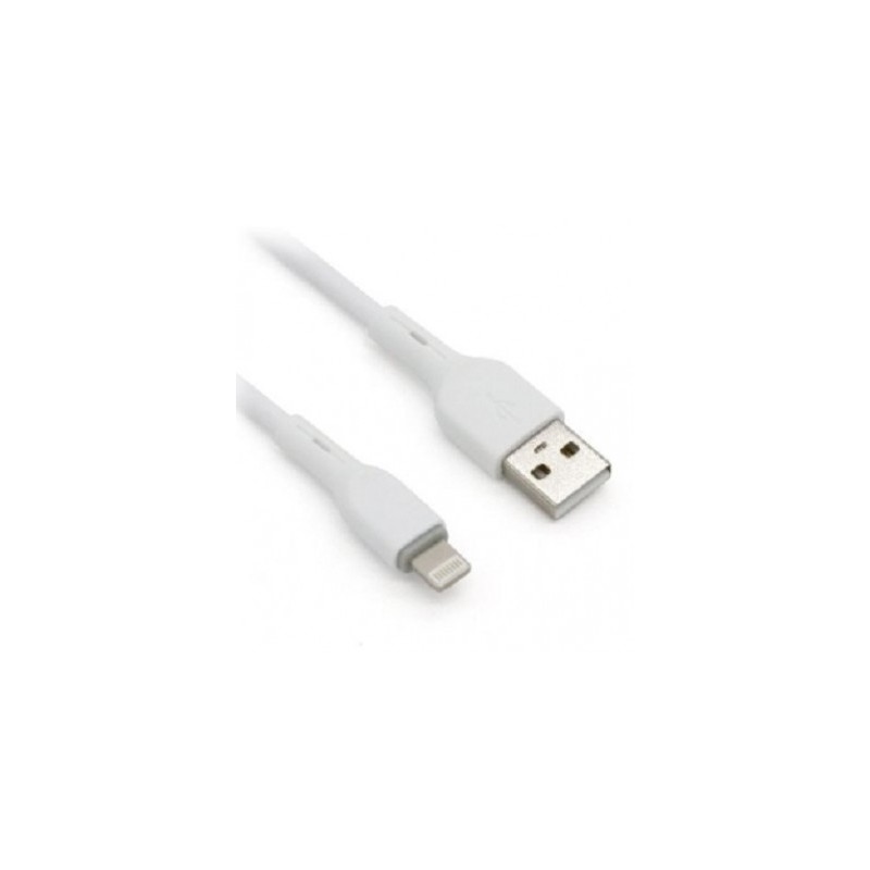 Cable Lightning BROBOTIX 963165 - USB V2.0., Lightning., Blanco, 1m