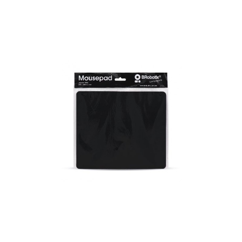 Mouse Pad Ultra Delgado Negro con Bolsa BROBOTIX 497264 -