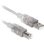 Cable USB BROBOTIX 150112 - USB V2.0, USB B, 1, 8 m