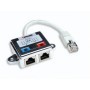 Adaptador de red INTELLINET - RJ-45, RJ-45, Hembra/hembra, Plata