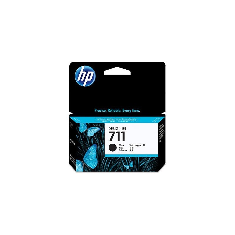 Cartucho HP 711 - Negro, Inyección de tinta, HP, Caja