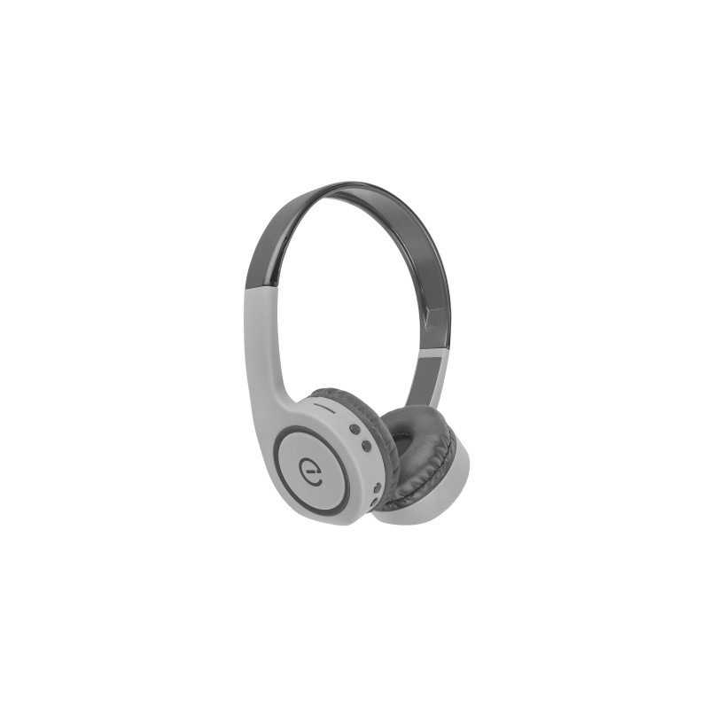 Audífonos PERFECT CHOICE ON-EAR - Gris, Bluetooth, 3.5 mm, Universal