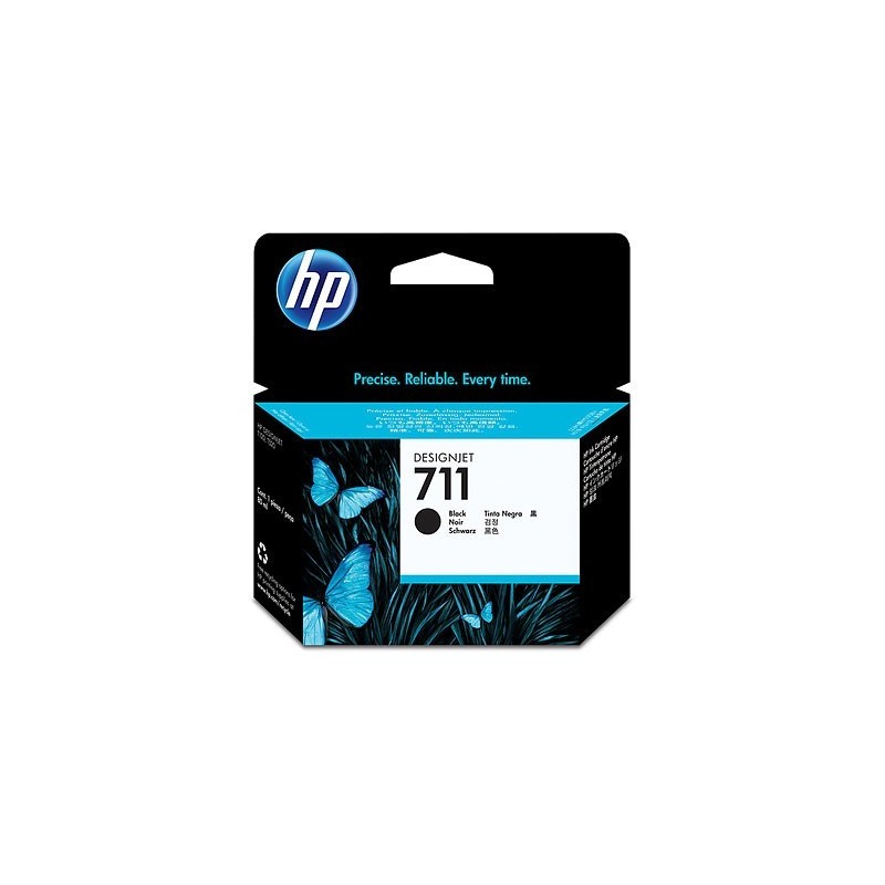 Cartucho HP 711 - Negro, Inyección de tinta, HP, Caja