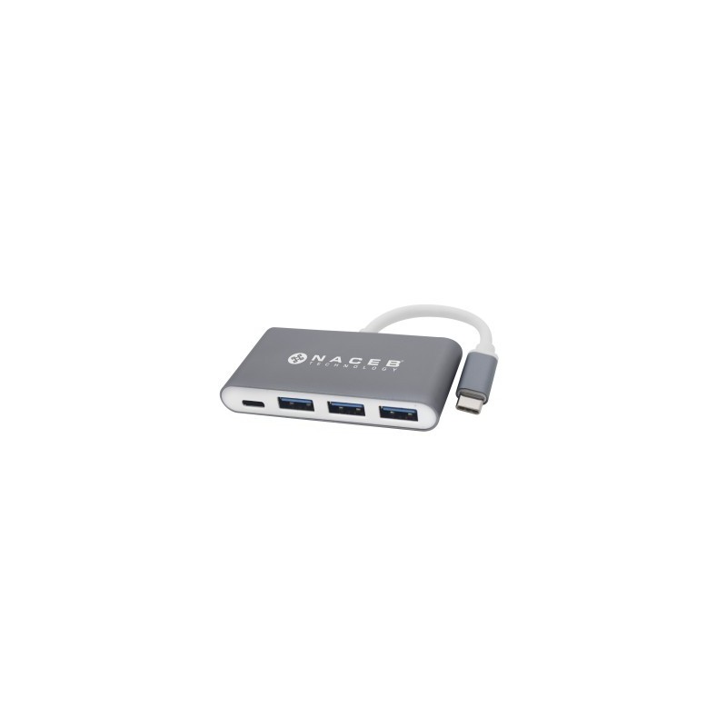 Adaptador NACEB HUB TIPO C A USB 3.0 NA-0112 -