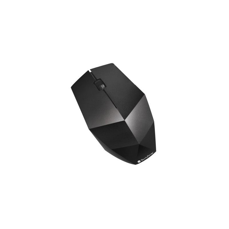 Mouse Inalámbrico Prisma TechZone TZ19MOU05-INA Negro - 3 botones, 1200 DPI