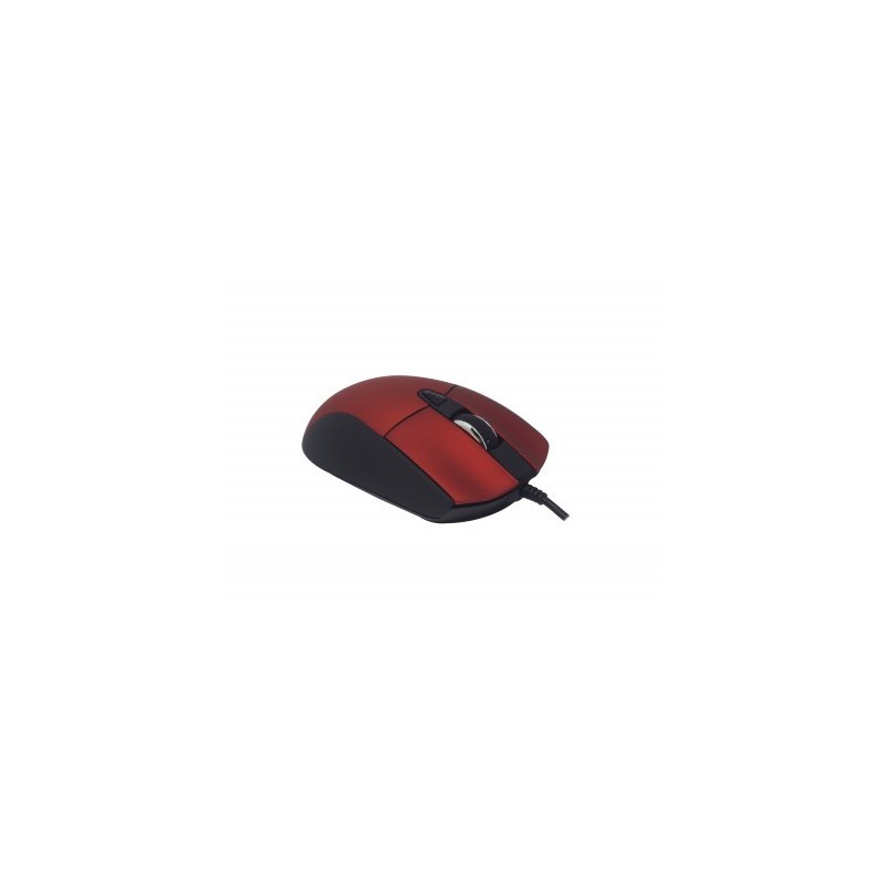 Mouse Naceb Technology NA-0115R - Rojo, 6 botones, Alámbrico, Óptico, 800 - 2400 DPI