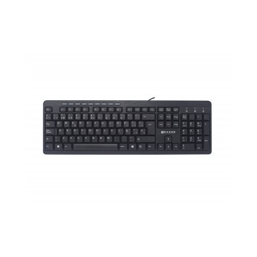 Teclado Ergonomico Naceb NA-0109 / Teclas Multimedia / USB