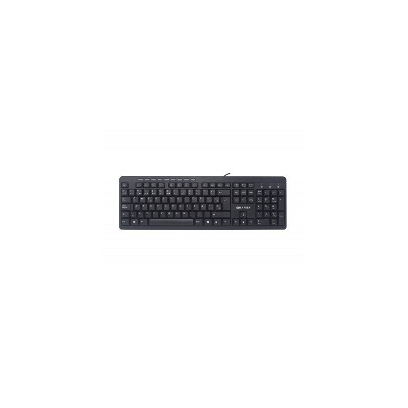 Teclado Multimedia Naceb Technology NA-0109 - Estándar, Negro, Alámbrico