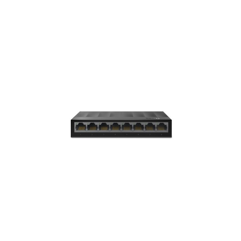 Switch No Administrable 8 Puertos TP-LINK LS1008G - Negro, 3.9 W