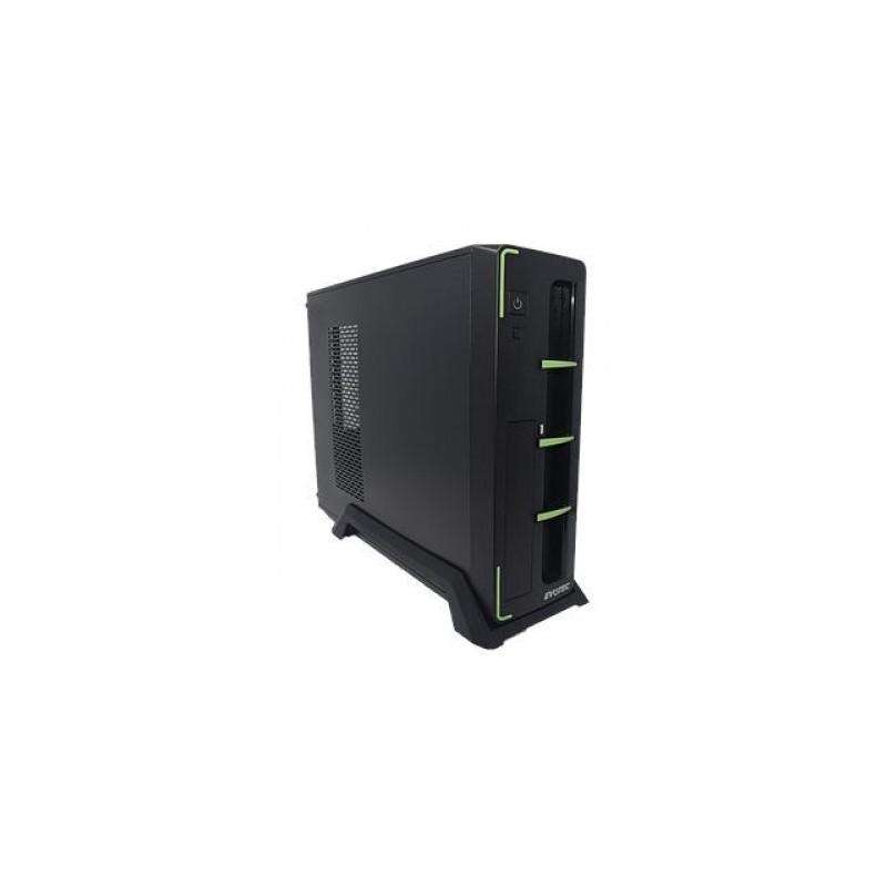 Gabinete EVOTEC Aruba Slim - M-ATX, Negro, 600 W