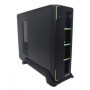 Gabinete EVOTEC Aruba Slim - M-ATX, Negro, 600 W