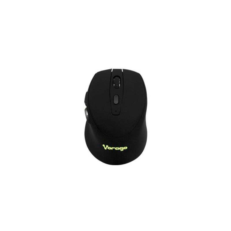 Mouse Inalámbrico Iluminado VORAGO MO-306 - Negro, 2400 DPI, Recargable