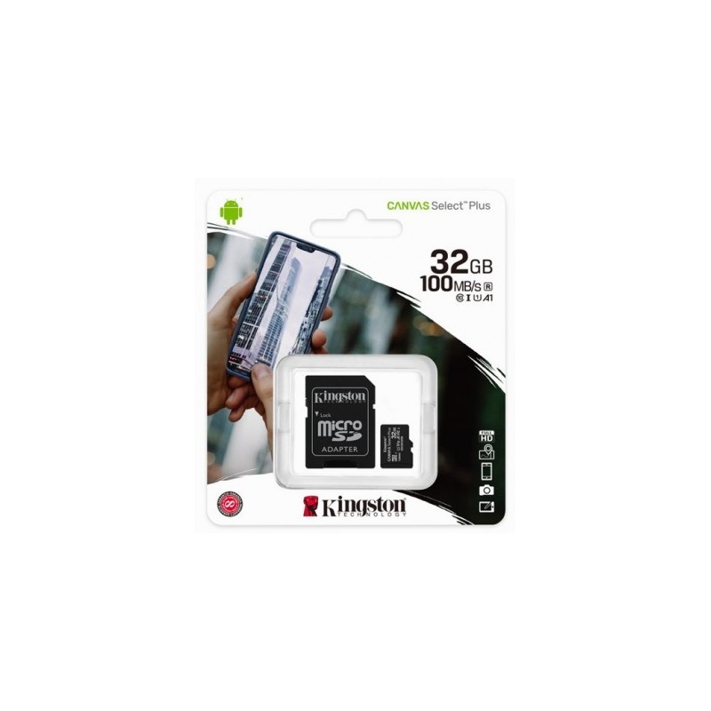 Micro SD Kingston Technology MEMKGT9785 - 32 GB, Negro