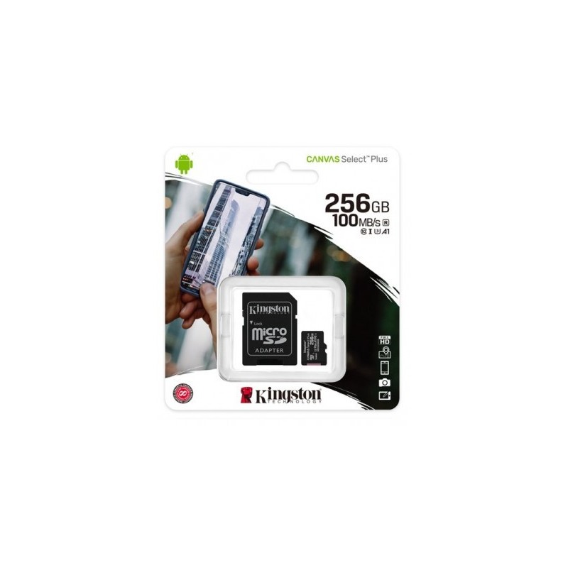 MICRO SD Kingston Technology MEMKGN1910 - 256 GB, Negro