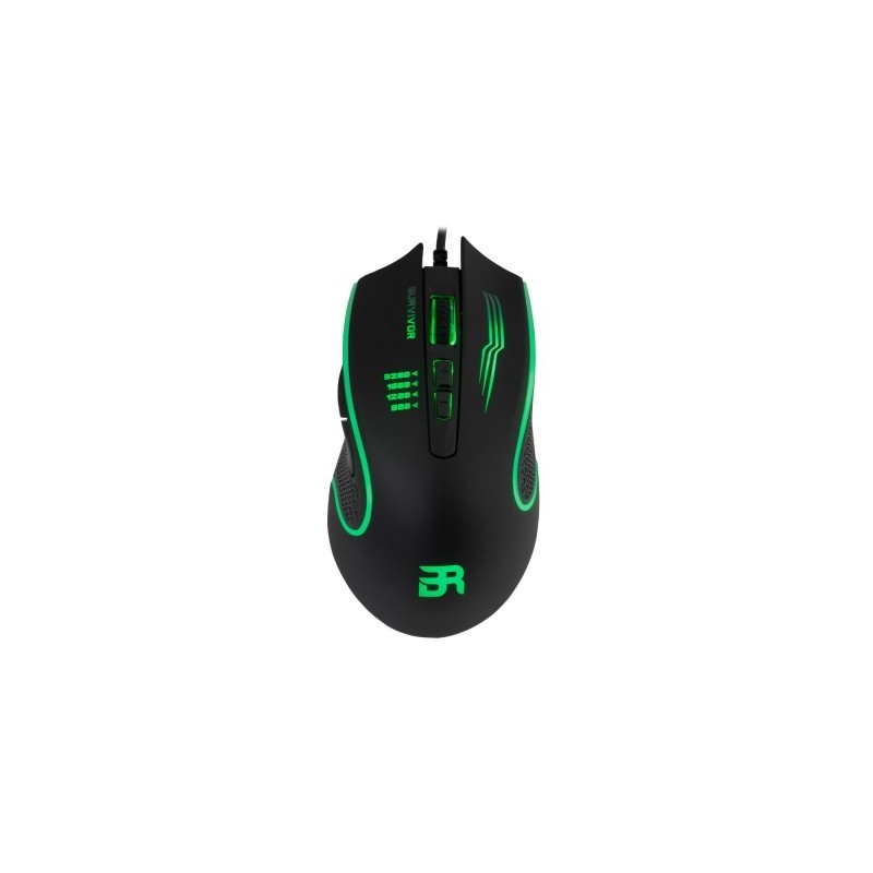 Mouse Gamer BALAM RUSH Alámbrico USB 3200 DPI 4 LVLS 6 Botones+ Scroll WINDOWS-LINUX-MAC-XBOX ONE-PS4 SURVIVOR GM320 -