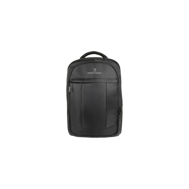 Mochila para Laptop NEGRA PC-083740 PERFECT CHOICE PC-083740 - 17 pulgadas, Mochila, Negro, Poliéster