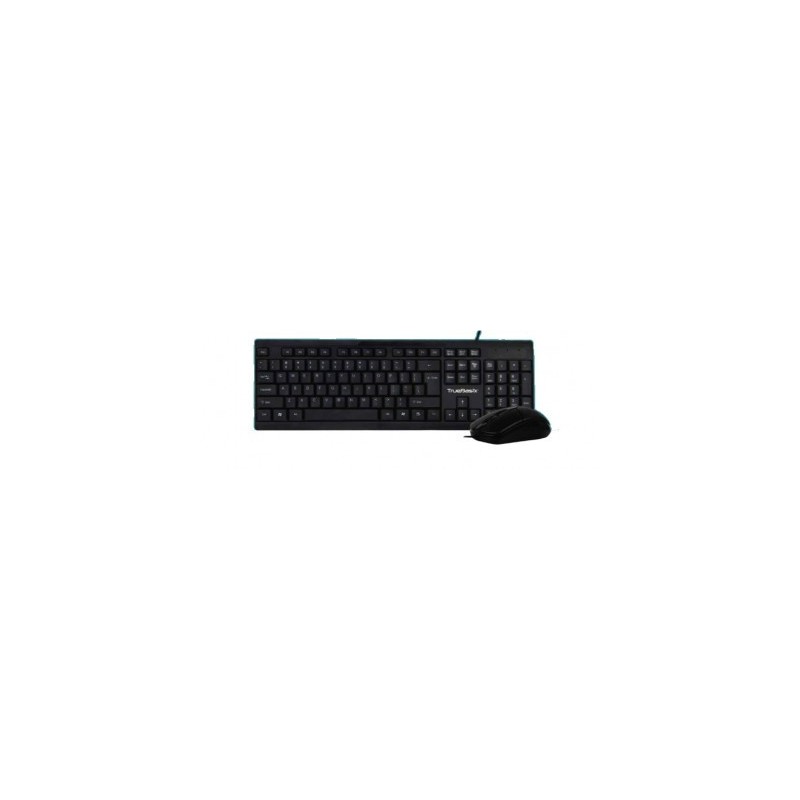 Kit Teclado Estándar y Mouse ACTECK AC-928984 - Estándar, 105 teclas, Negro