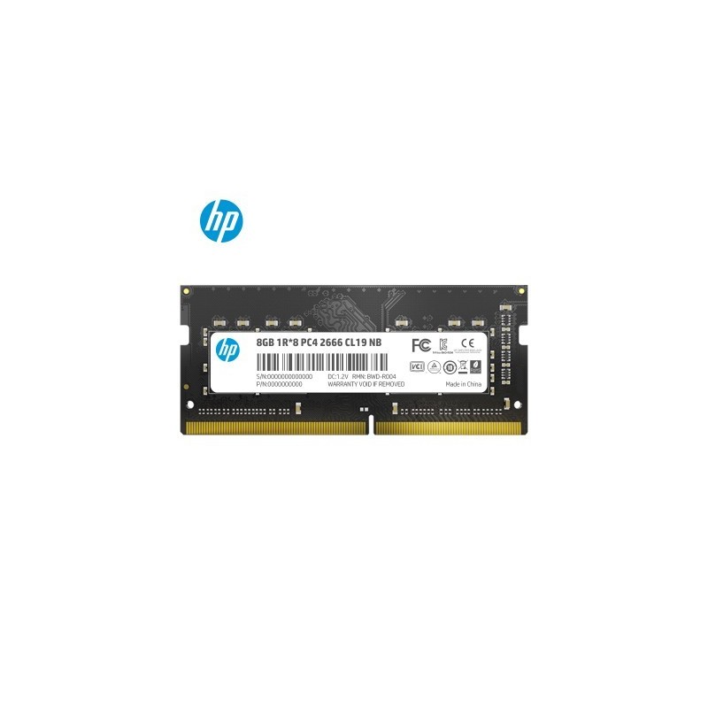 Memoria Ram HP 7EH98AAABM - 8 GB, DDR4, 2666 MHz, SO-DIMM LATENCIA CAS 19