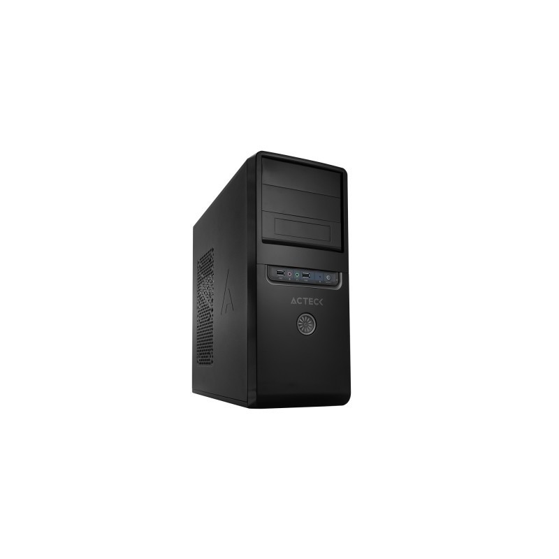 Gabinete ACTECK DASSEL P502 - Midi-Tower, PC, ATX, Micro-ATX, Negro, 500 W