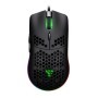 Mouse GAME FACTOR MOG601 - Negro, 7 botones, Laser, 16000 DPI