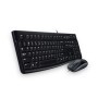 Kit de Teclado y Mouse LOGITECH Media Combo MK120 - Estándar, Negro, 1000 DPI