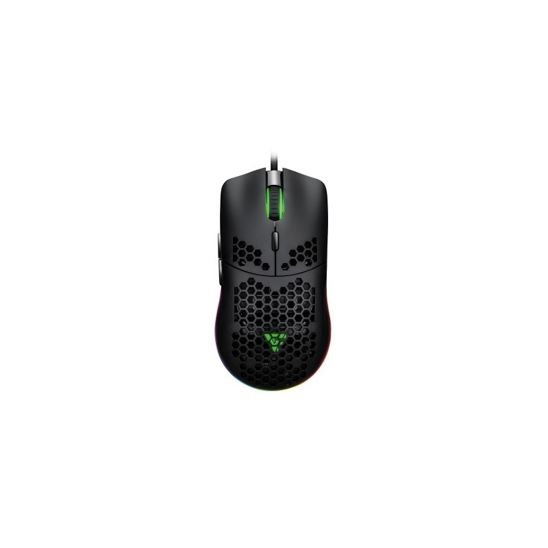 Mouse GAME FACTOR MOG501 - Juego, Laser, 6200, Negro