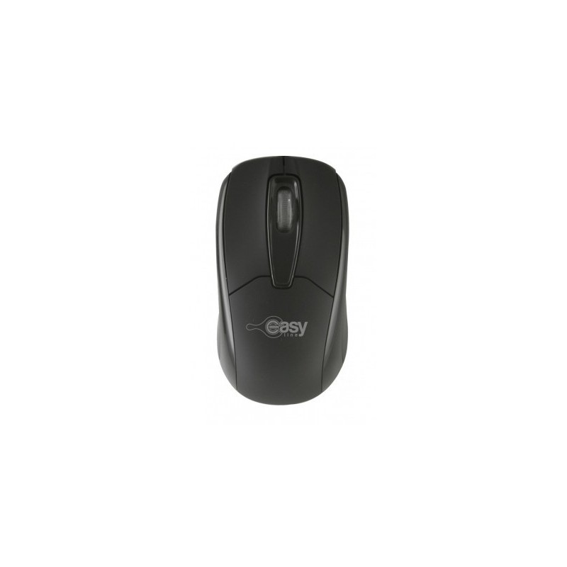 Mouse Easy Line EASY LINE - Negro, USB, 1000 DPI