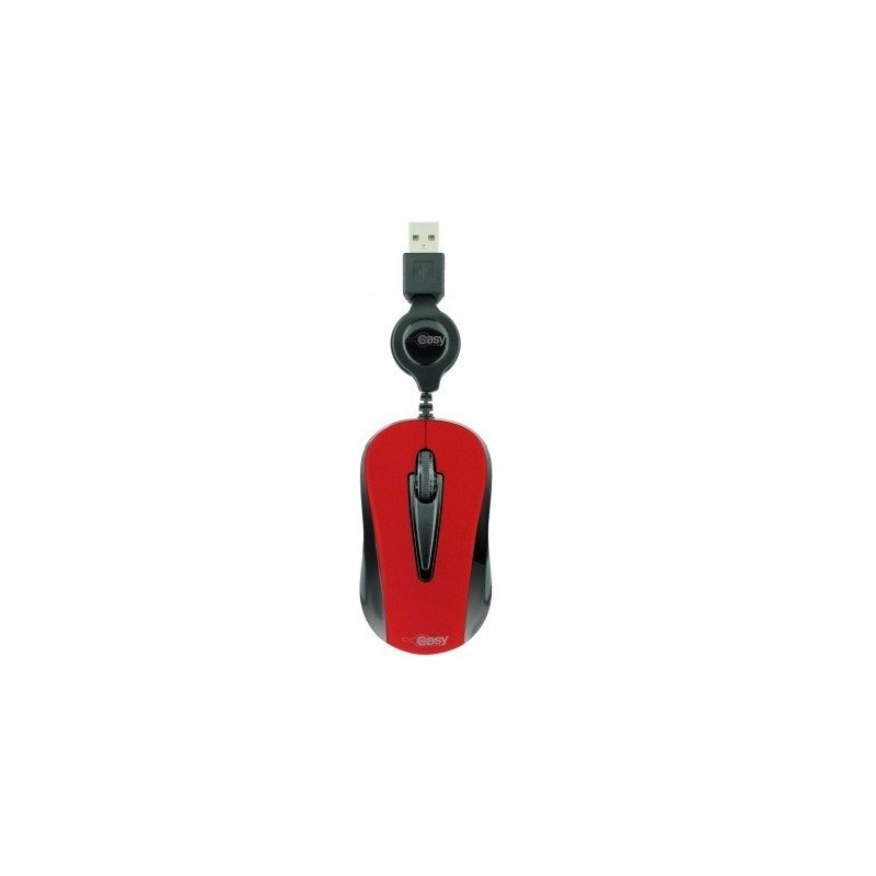 Mouse Easy Line EASY LINE - Rojo, USB, 1000 DPI