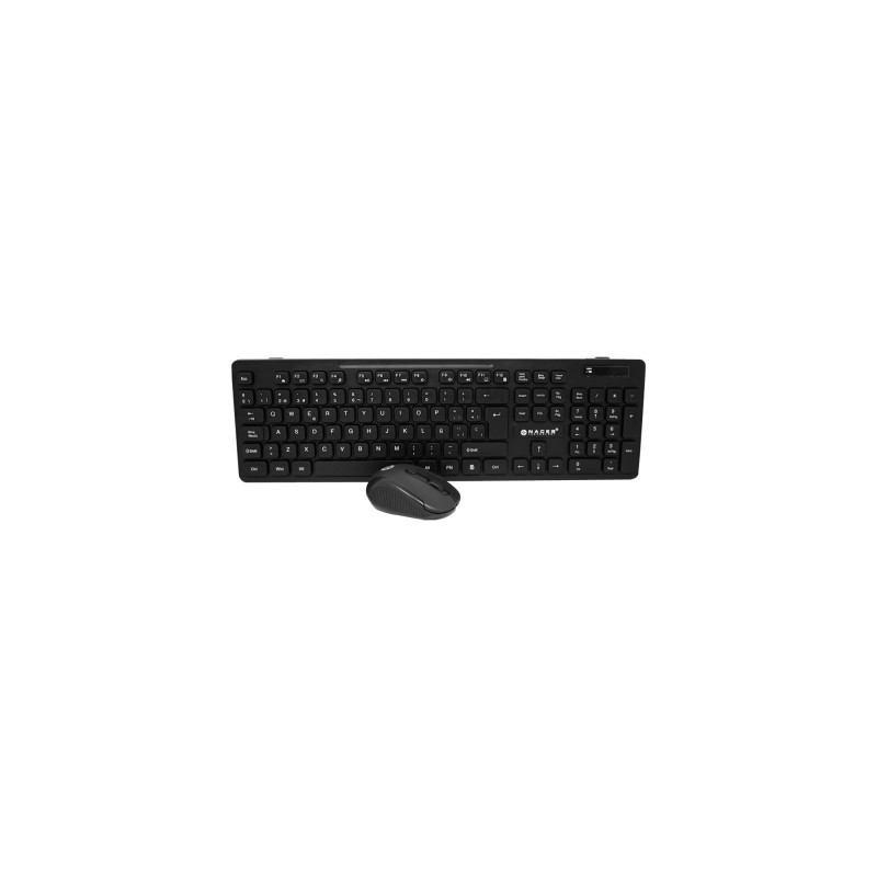 Kit Teclado y Mouse Naceb Technology NA-0123 - 104 teclas, Negro, 8 - 10 mts