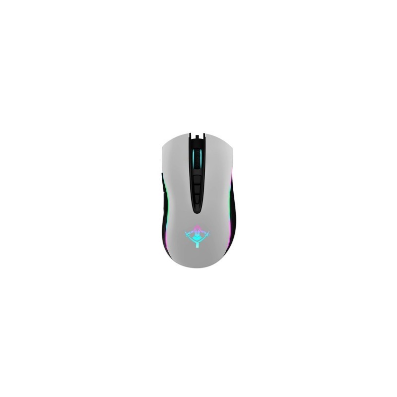 Mouse Gamer YEYIAN YMG-24111B GRAM S2000 RGB/8BTNS/6400DPI/USB/Blanco -