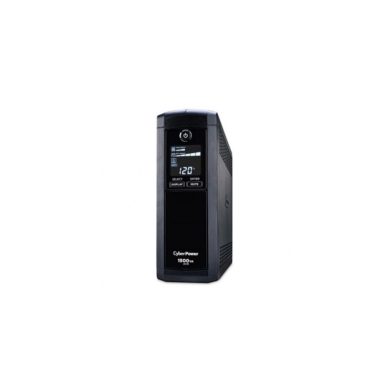 No-Break CyberPower CP1500AVRLCDa - 1500 VA, 900 W, Negro, Hogar y Oficina