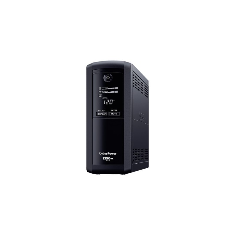 No-Break CyberPower - 1350 VA, 810 W, 16 h, Negro, Hogar y Oficina