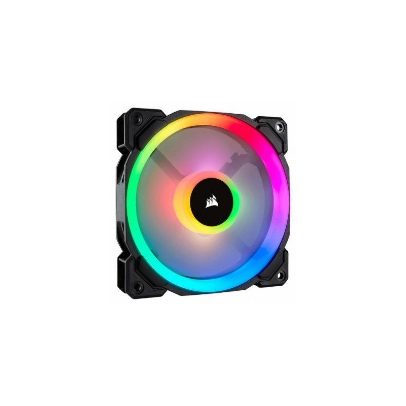 Ventilador CORSAIR PWM CO-9050071-WW - 16 Led RGB, 2 Halos de Luz Optimizado con una Hoja de Ventilador de 120 mm, Velocidad ent