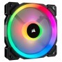 Ventilador CORSAIR PWM CO-9050071-WW - 16 Led RGB, 2 Halos de Luz Optimizado con una Hoja de Ventilador de 120 mm, Velocidad ent