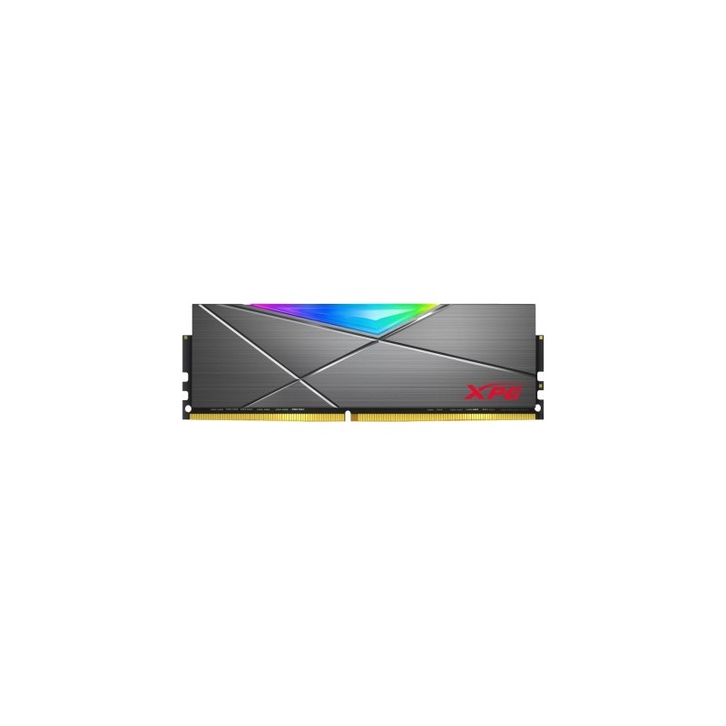 Memoria RAM ADATA SPECTRIX D50 - 8 GB, DDR4, 3200 MHz, UDIMM, con Iluminación RGB. Disipador Tungsten Grey