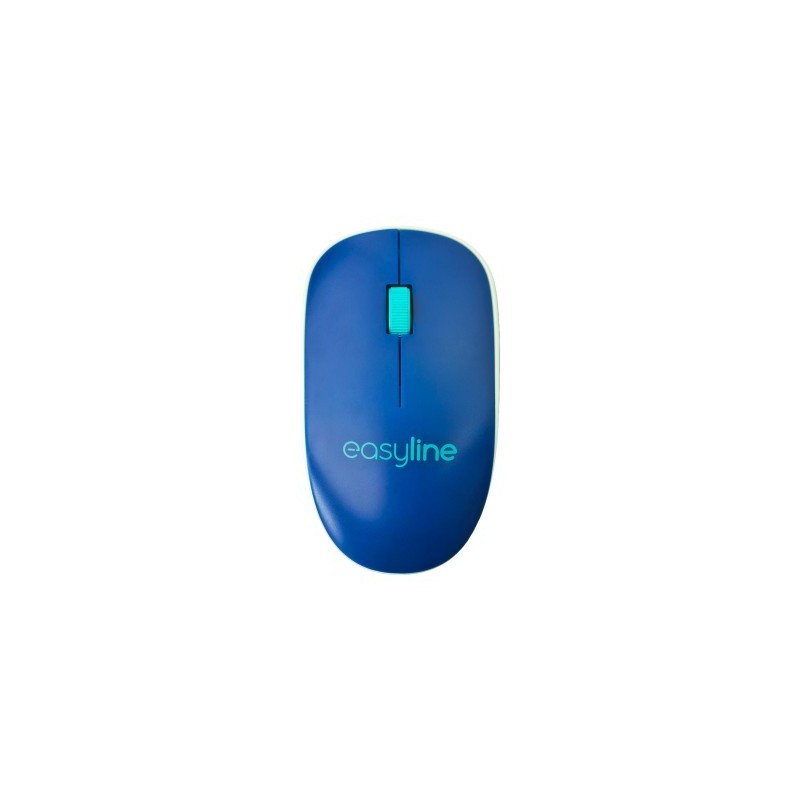 Mouse Easy Line EL-995128 - Azul, Inalámbrico, 1000 DPI