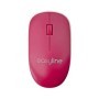 Mouse Easy Line EL-995135 - Magenta, Inalámbrico, 1000 DPI